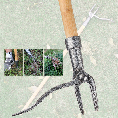 Skanto | 4-Prong Weeder – Effective Iron Garden Tool for Root Removal