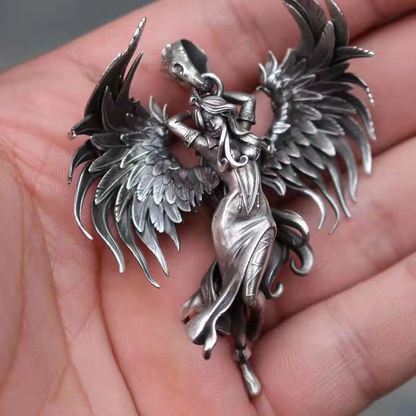 BowLift | Sterling Silver Guardian Angel Pendant Necklace