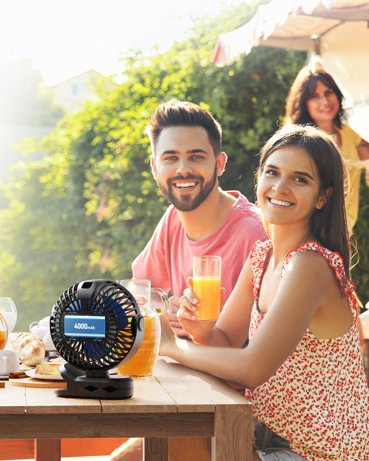 Portable Clip-On Fan - Battery-Operated Stroller Fan | Karnz