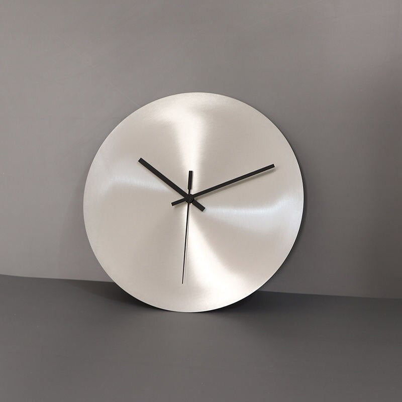 Elegant stainless steel wall clock for timeless style