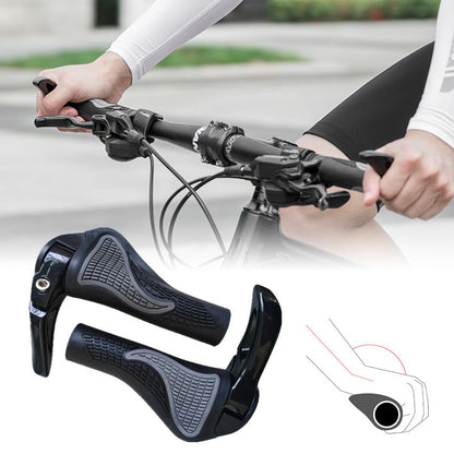 Ergonomic bicycle grips with shock absorption and horns (1 pair) | Bowlift
