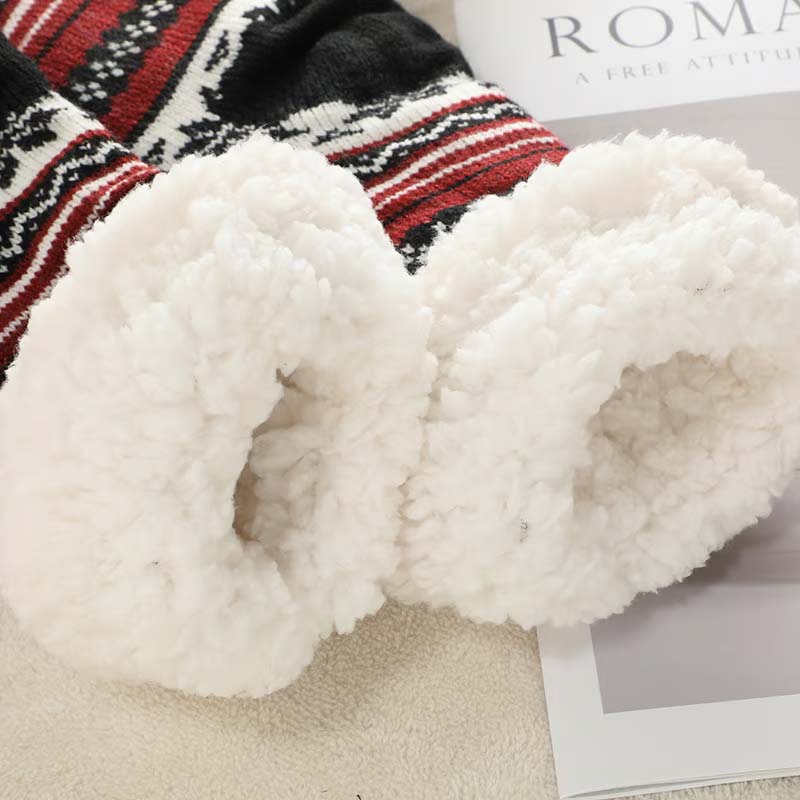 Skanto | Snowflake Ultra-Thick Cashmere Slipper House Socks