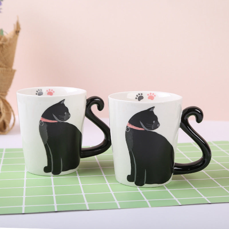 Skanto | Cute Handmade Black Cat Lucky Coffee Mug