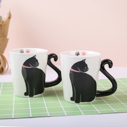 Skanto | Cute Handmade Black Cat Lucky Coffee Mug