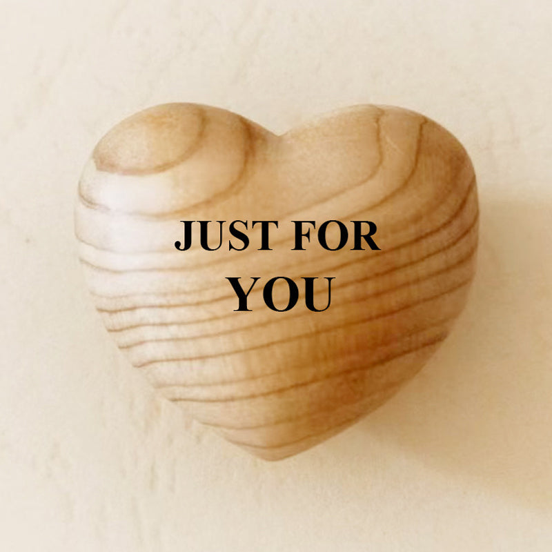 BowLift | Small Pocket Hug Wooden Heart Token