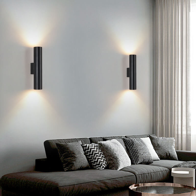 Aluminum Cylinder Wall Lamp – 2 Light