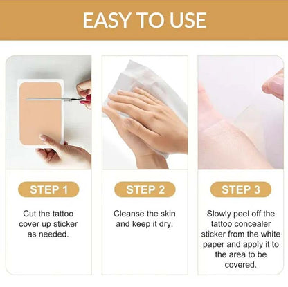Skin-invisible covering patch