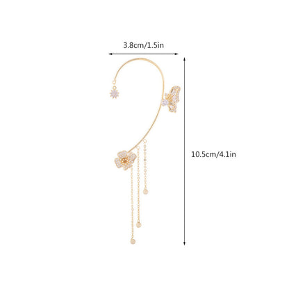 BowLift | Butterfly Tassel Style Zircon Earrings