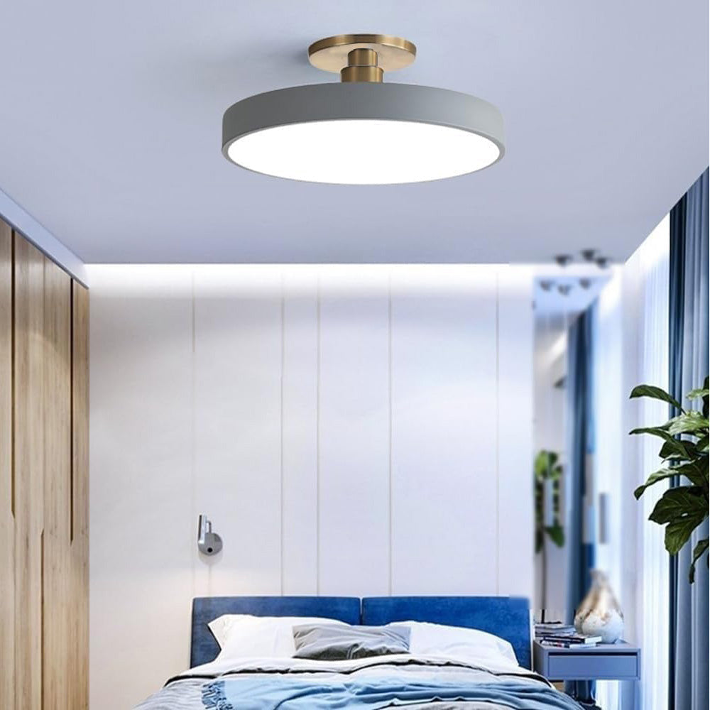 BowLift | Modern LED Semi Flush Mount Ceiling Light | Energy-Saving. Durable Design for Hallway. Dining Room & Living Room