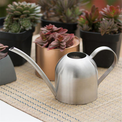 Stainless steel watering can with flexible neck | Modern design | Perfect watering | Does not rust