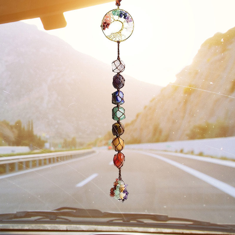 Skanto | 7 Chakra Healing Crystal Tree of Life Decoration