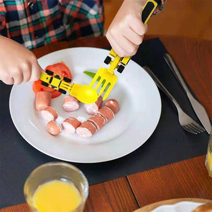 Skanto | Constructofork Bulldozer Kids' Cutlery Set