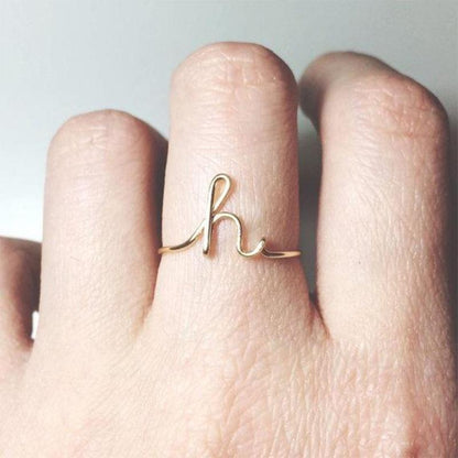 Simple letter ring from A to Z