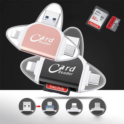 Skanto | 4-in-1 Universal SD TF Card Reader