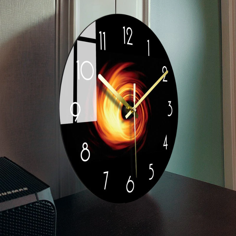Artistic glass wall clock for stylish interiors