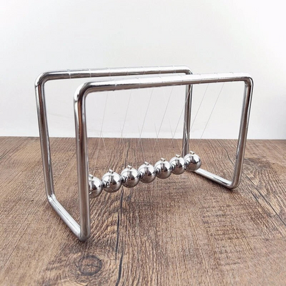 Brehn | Silver Newton's Cradle Balance Balls Desk Toy