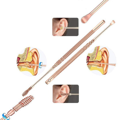 Stainless steel ear picks (6 sets)