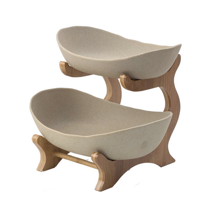 Brehn | FruitTriad | Three-tier plastic fruit bowl
