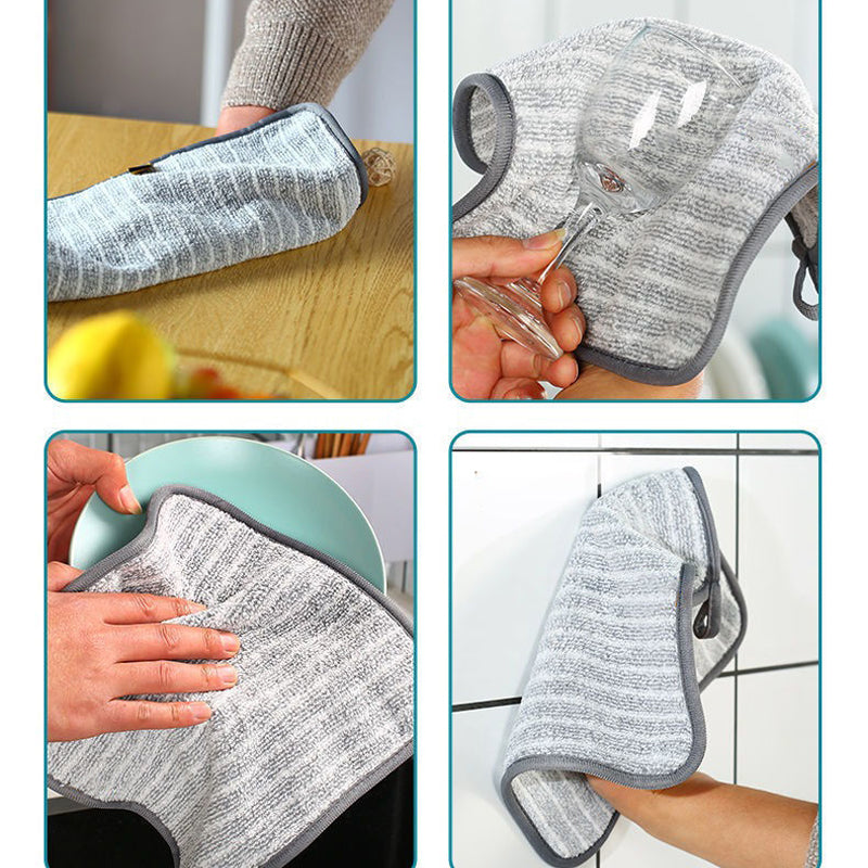 Bamboo Reusable Cleaning Dishcloth | Bowlift