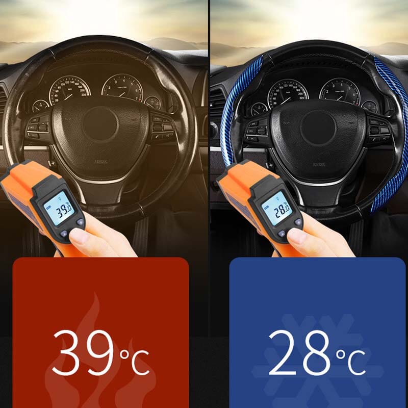 BowLift | Universal Laser Carbon Fiber Pattern Steering Wheel Cover