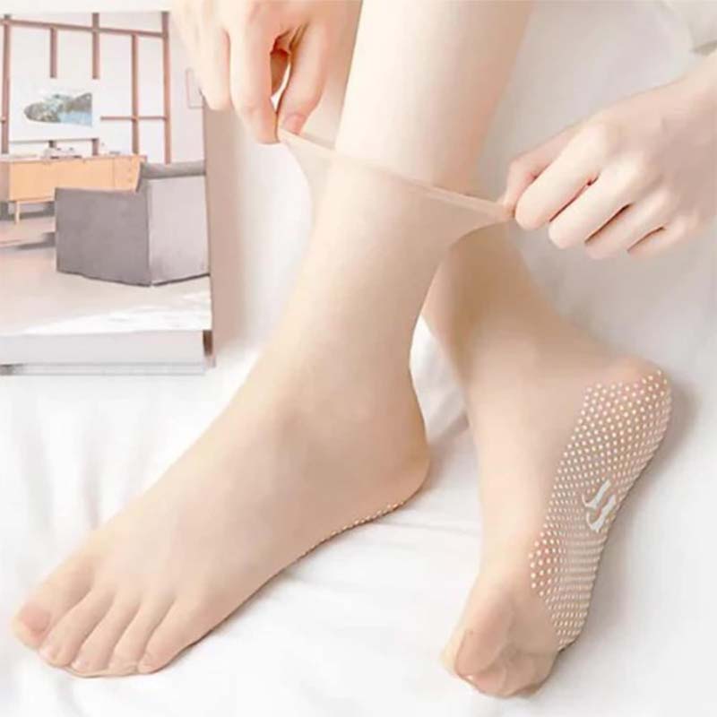 Spring Summer Invisible Non-Slip Crystal Silk Socks | Bowlift