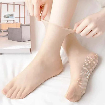 Spring Summer Invisible Non-Slip Crystal Silk Socks | Bowlift