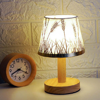 Skanto | Skanto Vintage Linen Lampshade 1-Light LED Table Lamp