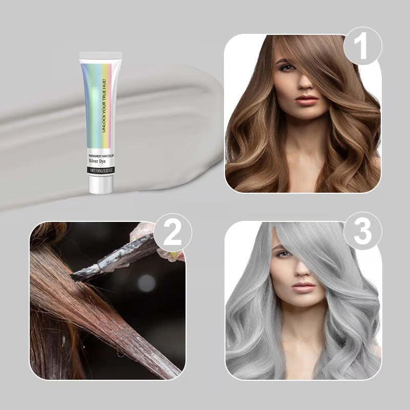 Skanto | 2-in-1 Natural Essence Extract Silver Hair Color