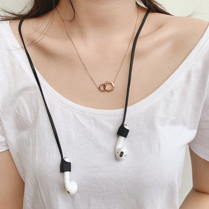 Magnetic AirPods neckband with anti-loss function
