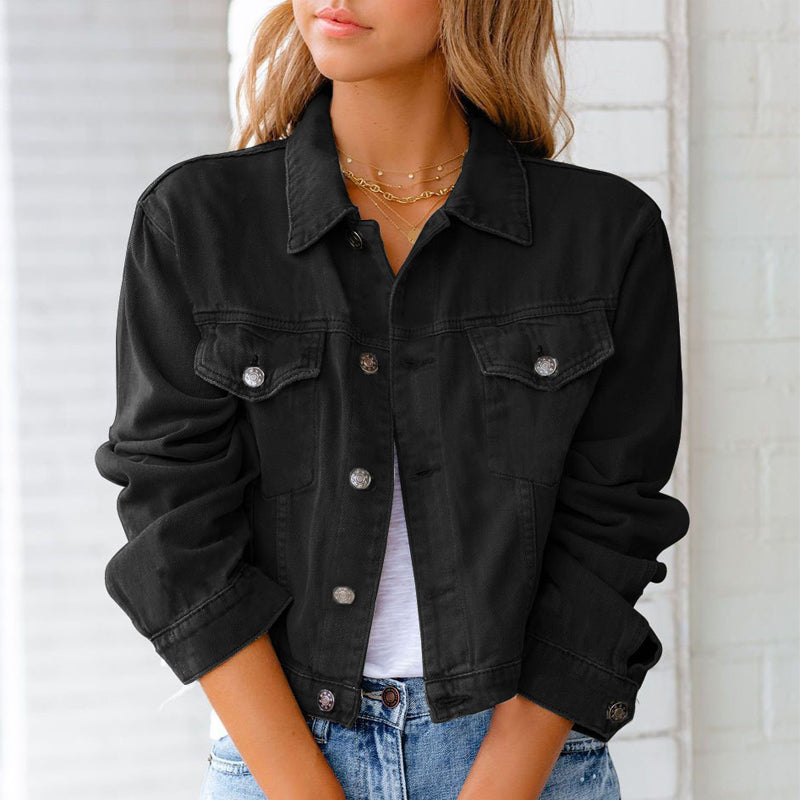 Skanto | 2022 Women's Long Sleeve Casual Jacket Denim Jacket