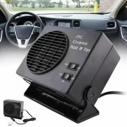 BowLift | 12V Ceramic Car Heater Fan | 150W-300W | Portable Defroster w/ Automatic Thermostat