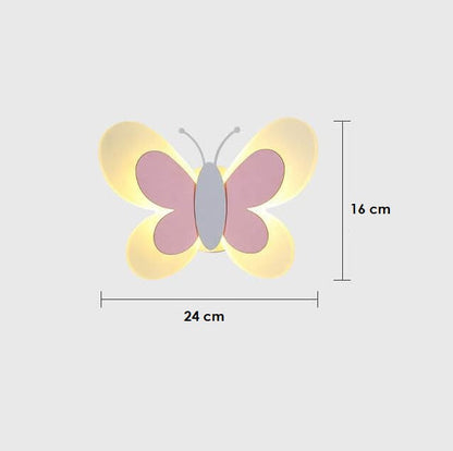 Skanto | LuminoArt – Butterfly-Shaped Creative LED Wall Lamp with 1 Light in Acrylic