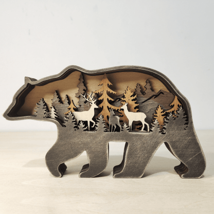 3D Creative Wooden Animal Carving Handcraft Gift | Bowlift