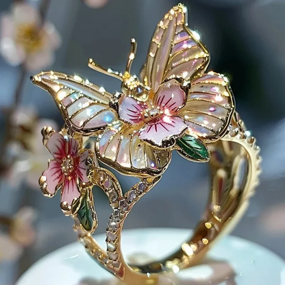 Butterfly flower ring | Bowlift