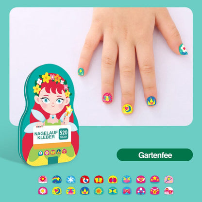 BowLift | Nail Sticker Set for Kids (520 Pieces)