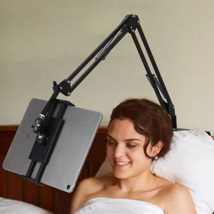Hidden, extendable table tablet and phone holder | Bowlift