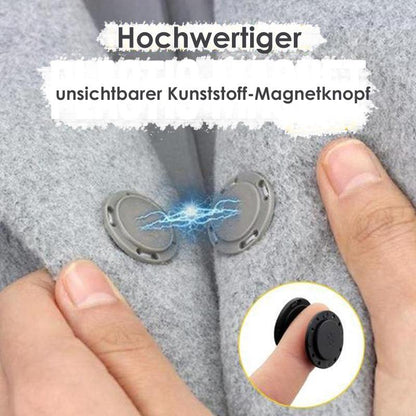 High-quality invisible plastic magnetic button, 5 pieces