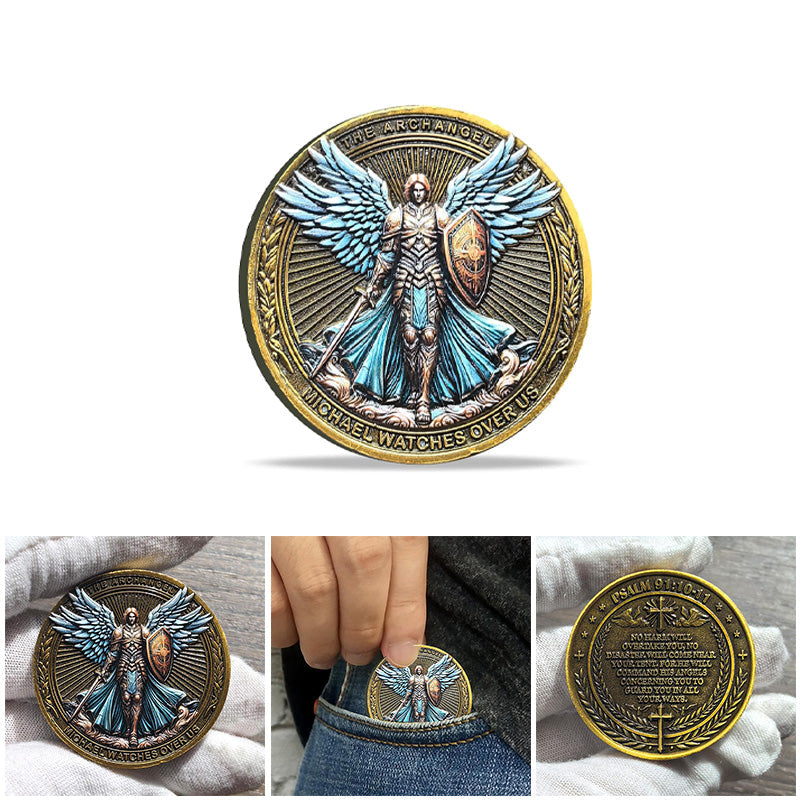 Skanto | Archangel Michael Watches Over Us Challenge Coin