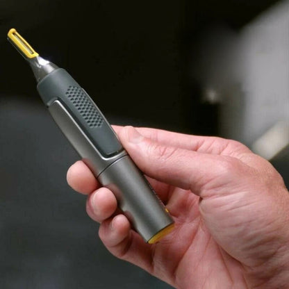 PrecisionEdge Facial Hair Trimmer with LED Light and Ergonomic Design