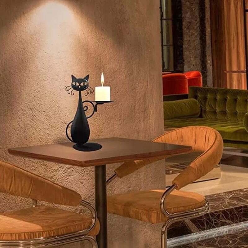 Skanto | Black Cat Candle Holder