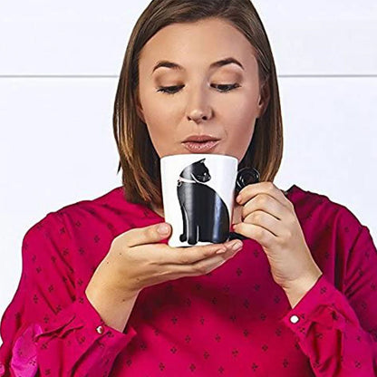 Skanto | Cute Handmade Black Cat Lucky Coffee Mug