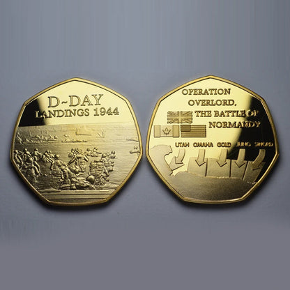 Skanto | D-DAY LANDINGS 1944 24kt Gold Commemorative Coin