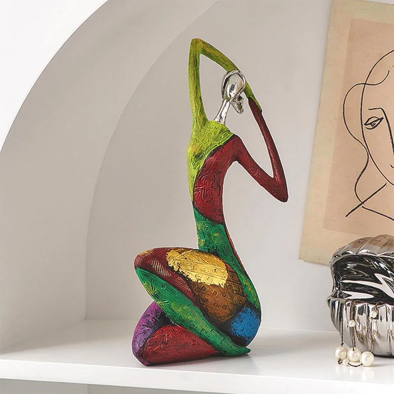 Abstract Colorful Woman Statue | Bowlift