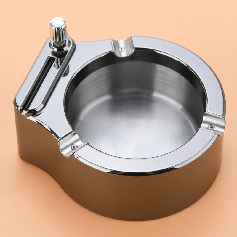 Skanto | Retro Metal Ashtray, Lighter