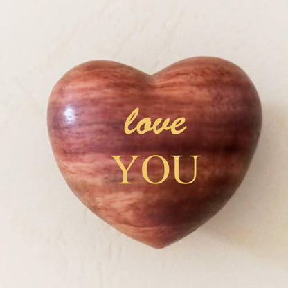 BowLift | Small Pocket Hug Wooden Heart Token