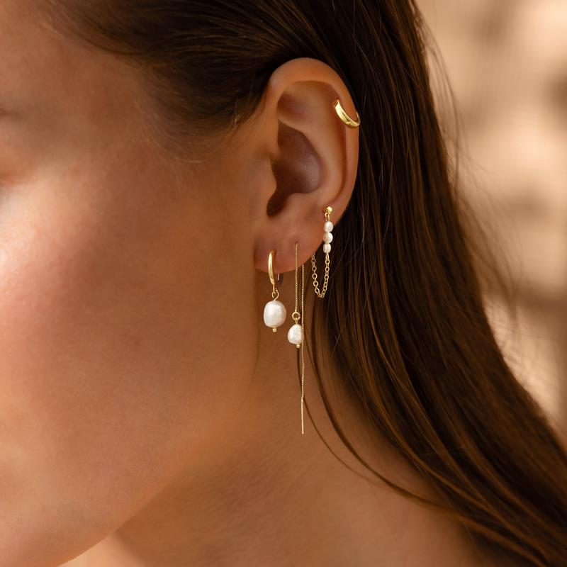 Skanto | 4 Pair Pearl Accent Earring Set