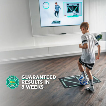 BowLift | Football Pro Training Mat | Anti-Slip, 2x2m Space & Video Program for Skill Enhancement and Home Training