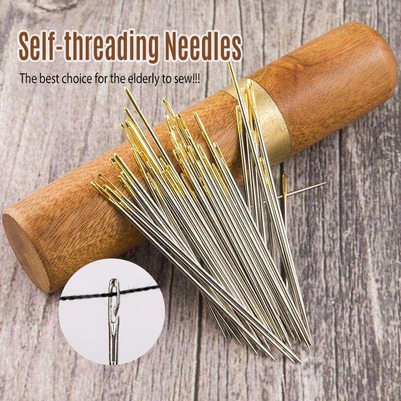 Self-threading needles