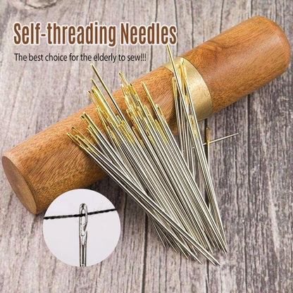 Self-threading needles