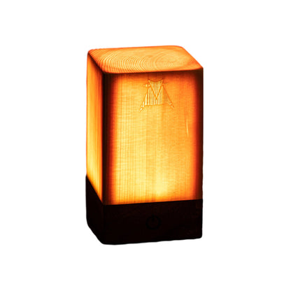 Wireless LED TaBowlifte Lamp with Touch Control | RechargeaBowlifte Battery | Wood Grain Design | AdjustaBowlifte Brightness | Bowlift